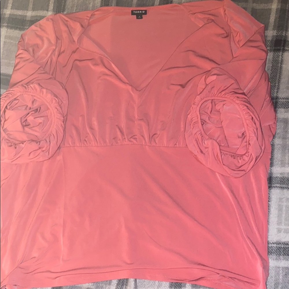 Torrid Women's Blouse in Orange-Red